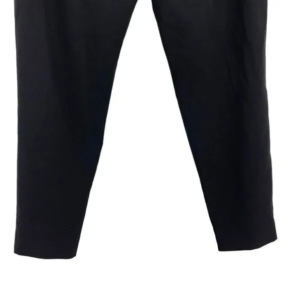 All Saints Dala Trousers Slacks Career Pants Pleated Black Womens Size 6 Tapered - Picture 10 of 13